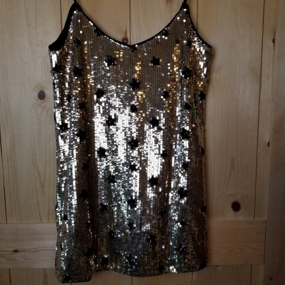 Lulu's Magic Trick Sequin Star Adjustable Spaghet… - image 3